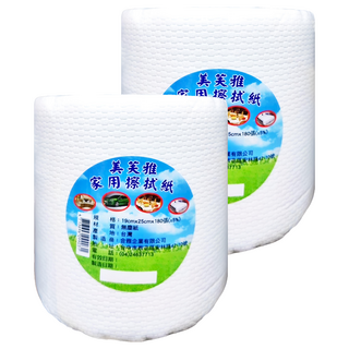 美芙雅 家用擦拭紙 19cmx25cm 無塵紙, 180張, 2個