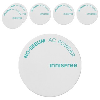 INNISFREE 台灣公司貨 無油無慮繽紛蜜粉2號 5g, 綠色, 6個