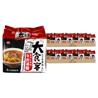 味王 大食客 酸菜麻辣牛肉湯麵 93g, 48包