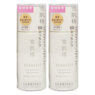 KOSE 高絲 雪肌精 漾活舒敏空氣薄紗BB精華 30ml 2瓶, 02 自然膚色