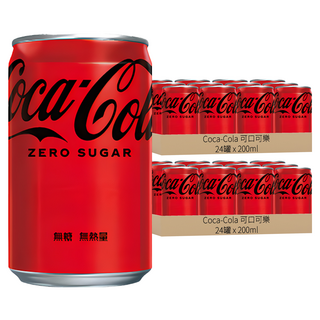 Coca-Cola 可口可樂 ZERO SUGAR 迷你罐, 200ml, 48罐