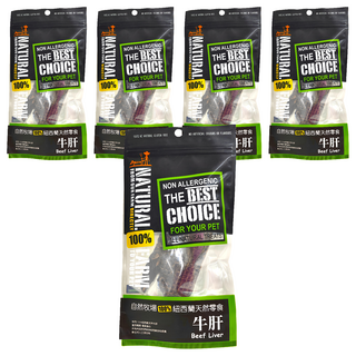 NATURAL FARM 自然牧場 紐西蘭天然零食 小, 5包, 60g, 牛肝