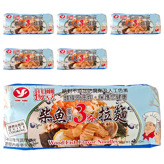揚豐 柴魚風味3分拉麵 Q彈麵條 健康美味, 343g, 6入