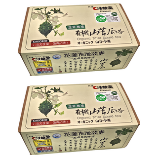 KAKOROT 淺草堂 有機山苦瓜茶 台灣產, 3g, 12包, 2盒