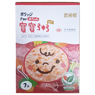 農純鄉 乖乖豬豬粥 6個月以上 7包, 1.05kg, 1盒