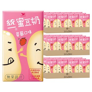 統一 蜜豆奶 草莓口味, 250ml, 72入