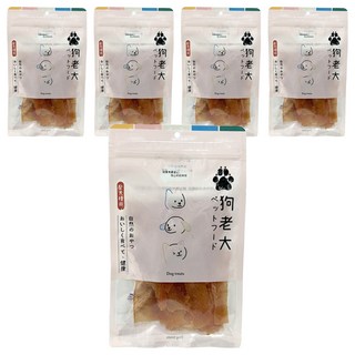 狗老大 寵物零食, 5包, 鮮嫩雞肉 軟, 100g
