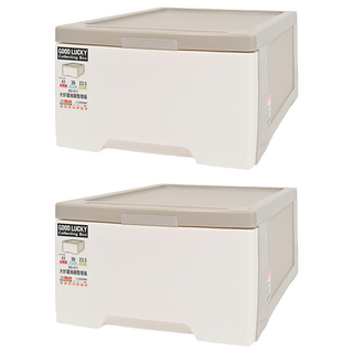 KEYWAY 聯府 大好運抽屜整理箱 17L, 白色, 2個