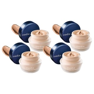 media 媚點 台灣公司貨 極上粉嫩保濕粉底霜 25g, 淺膚色, 4件