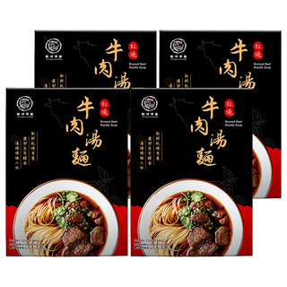 大甲佳旭 紅燒牛肉湯麵, 新鮮乾燥青蔥, 濃郁芬芳醇香, 132g, 4盒