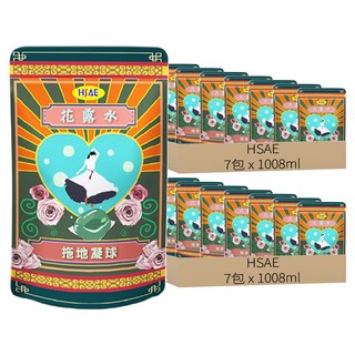 HSAE 3D立體花露水拖地凝球 浴廁清潔劑 贈海星防堵過濾片3片, 1008ml, 14包