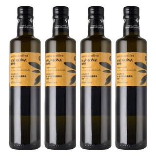 MAiMONA 瑪伊娜 嚴選100%冷壓初榨特級橄欖油, 500ml, 4瓶