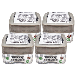 MS GLOW 晚霜 輕盈 12g - 夜間修護、提亮膚色、深層保濕, 4罐