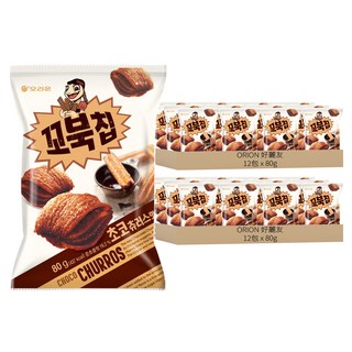 ORION 好麗友 烏龜脆片 巧克力口味, 80g, 24包
