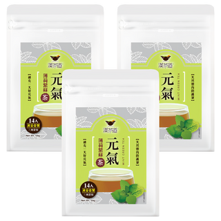 漢茶道 漢方草本茶包 漢茶壹號 元氣紫蘇薄荷茶, 4g, 14包, 3袋