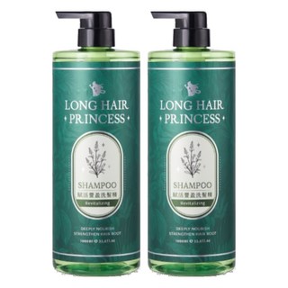 長髮公主的秘密 賦活豐盈洗髮精 1L 豐盈蓬鬆 深層滋養 花香舒緩, 2瓶