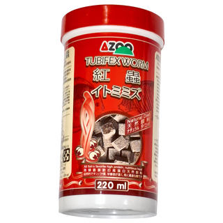 AZOO 乾燥紅蟲, 220ml/30g, 天然飼料, 1罐