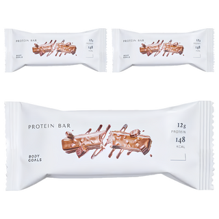 BODY GOALS Light 能量蛋白棒 醇濃巧克力, 3個, 38g