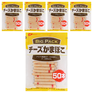 Natori Food 大袋起司魚板棒 Set 50入 爆漿香濃起司魚板, 600g, 5袋