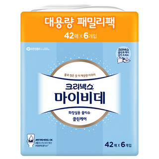 Kleenex Mybidet 廁所用濕式衛生紙, 6包, 1袋