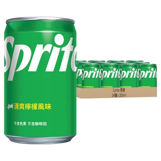 Sprite 雪碧 迷你罐 原味, 200ml, 24罐