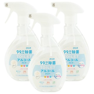 第一石鹼 浴廁酒精除菌清潔劑 400ml 99.9%除菌, 3瓶