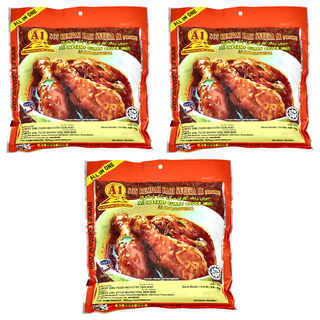 A1 地球山標 A1牌 南洋風味肉類咖哩醬料, 230g, 3包