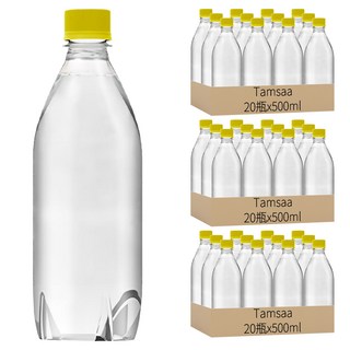 Tamsaa 無標籤氣泡水 檸檬口味, 500ml, 60瓶