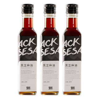 東和製油 黑芝麻油, 嚴選黑芝麻 冷壓初榨 無防腐劑, 250ml, 3瓶