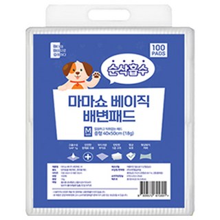 Mamashow 基本款寵物尿布墊 M號 無香 含排便誘導劑, 100件, 1個