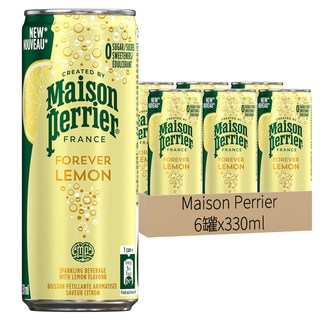 Maison Perrier 氣泡礦泉水 檸檬口味, 330ml, 6罐