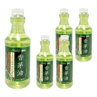室翲香 香茅油 補充瓶, 天然草本煉製 居家外出良伴 550mL, 5瓶