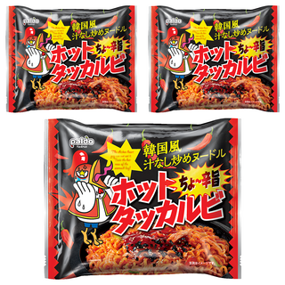 paldo 八道 辣雞鐵板炒麵 140g*3包入，韓國人氣鐵板炒麵，香辣夠味，Q彈麵條，宵夜點心首選, 3包