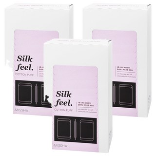 MISSHA 絲柔化妝棉, 80片, 3盒