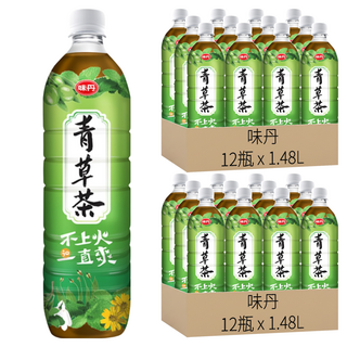 味丹 青草茶, 1.48L, 24瓶
