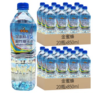 金蜜蜂 鹼性離子水, 850ml, 40瓶