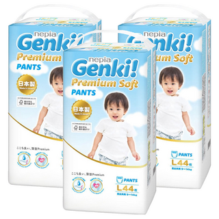 nepia 王子 超柔軟褲型尿布 9~14kg, L, 132片