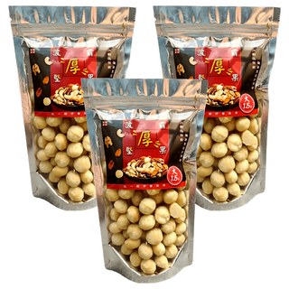品鮮生活 波霸堅果特大原味夏威夷果, 3包, 300g