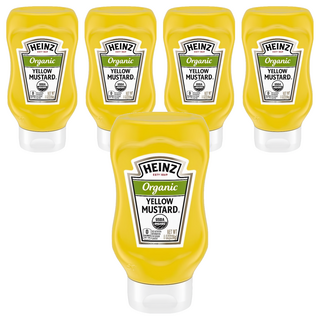 HEINZ 亨氏 有機黃芥末醬 無添加人工色素, 226g, 5瓶