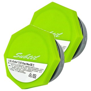 Subtil 莎緹 Clay Wax 凝土 超強持久支撐 霧灰黯無光澤 重塑性極佳, 100ml, 2罐
