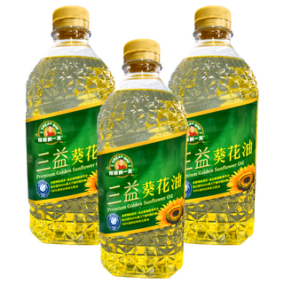 得意的一天 三益葵花油, 1.58L, 3瓶
