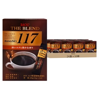 [箱裝]ucc THE BLEND 117 精緻即溶咖啡, 2g, 10條, 24盒
