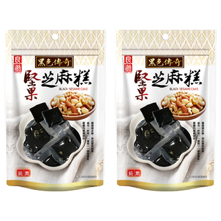 良澔 堅果黑芝麻糕 純素, 155g, 2袋