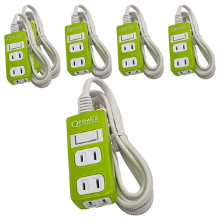 Tyson 太順電業 QPOWER 太超值 1切3座2P延長線 TS-213B, 1.8m, 顏色隨機, 6條