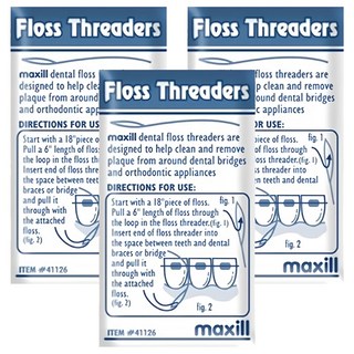 MAXILL 美適 牙橋穿透線 清潔牙菌斑 適用於牙橋和牙套 20入, 4包, 3組