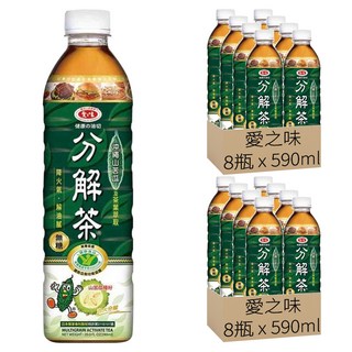 愛之味 健康油切分解茶, 590ml, 16瓶