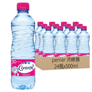 perrier 沛綠雅 法國 Contrex 礦翠天然礦泉水, 500ml, 24瓶