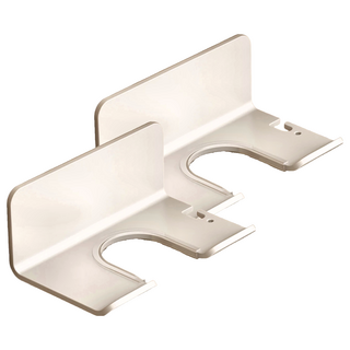 懶角落 浴室壁掛吹風機架 60 x 13 x 10cm,白色,2個