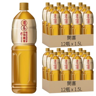 開喜 凍頂烏龍茶 有糖, 1.5L, 24瓶