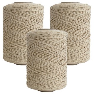 Dong Bang 18股色紗編織棉線, 334淺稻草色, 3件